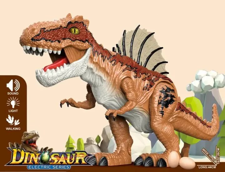 ProNice 45 Cm Népszerű Tojást Tojó T-Rex Dinoszaurusz Dínó Lépked Hangot ad Tüzet Okás Fényhatással