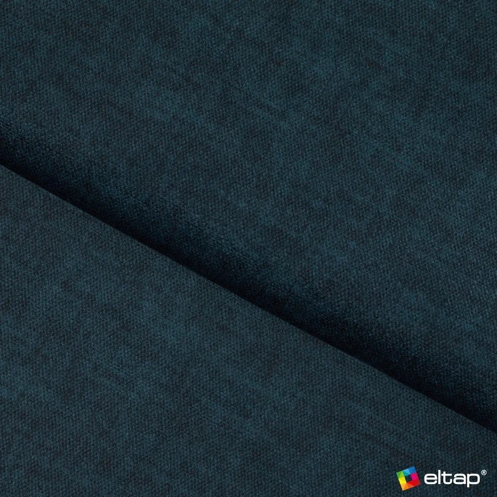 Kék bársony kinyitható-tárolóhelyes sarokkanapé (jobb oldali-L alakú) Barea – ELTAP