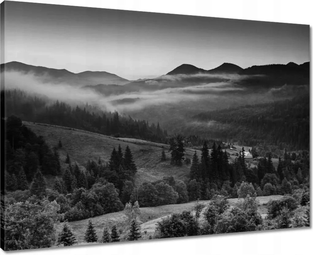 Vászonkép 70x50 Lengyel Kárpátok hegyei