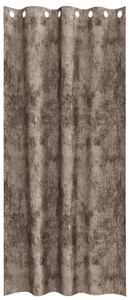 Bársony Függönyök 2 db Szemfüggönyökkel Kávé 225x140 cm