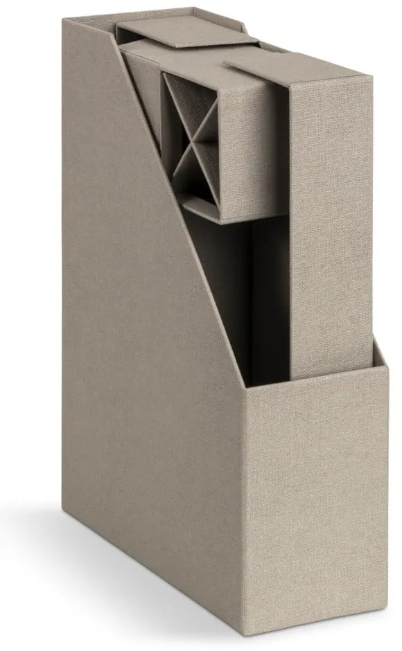 Karton rendszerező szett 4 db-os Hugo Canvas Paper Laminate – Bigso