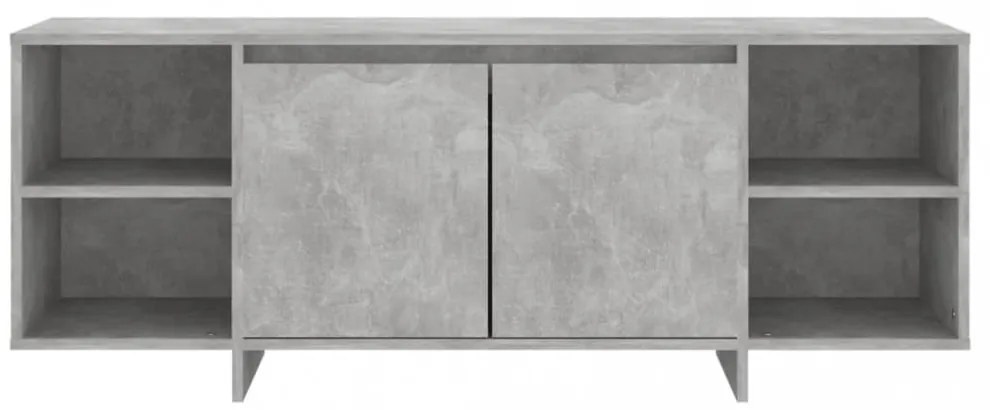 betonszürke szerelt fa TV-szekrény 130x35x50 cm