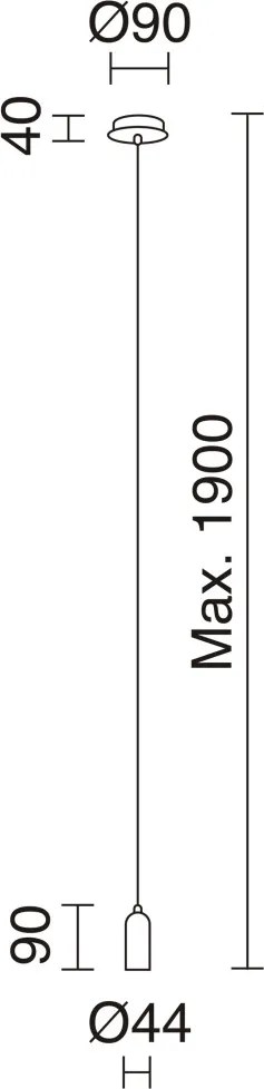 NOVA LUCE 717D-G05X1A-01 A TU ESTILO Egyágú Függesztett Lámpa Fém E27 IP20