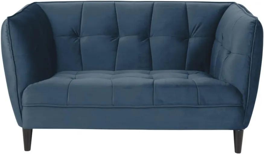 Jonna kék bársony kanapé, hosszúság 146 cm - Actona