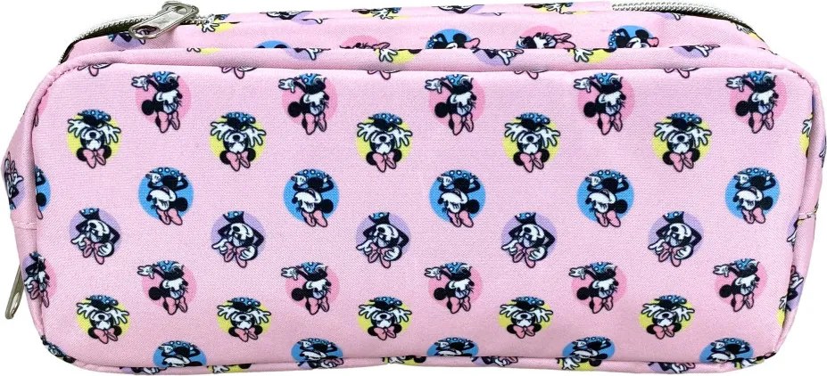 Disney Minnie Pretty in Pink 2 rekeszes tolltartó 26 cm