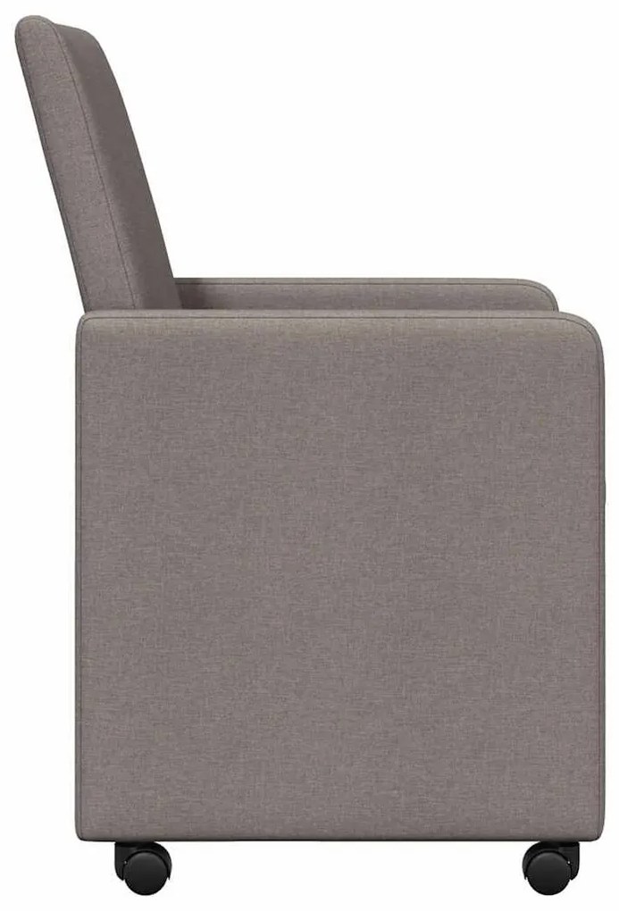 Kerekes Étkező Székek 2 pcs Tópszínű 57 x 66 x 94 cm szövet