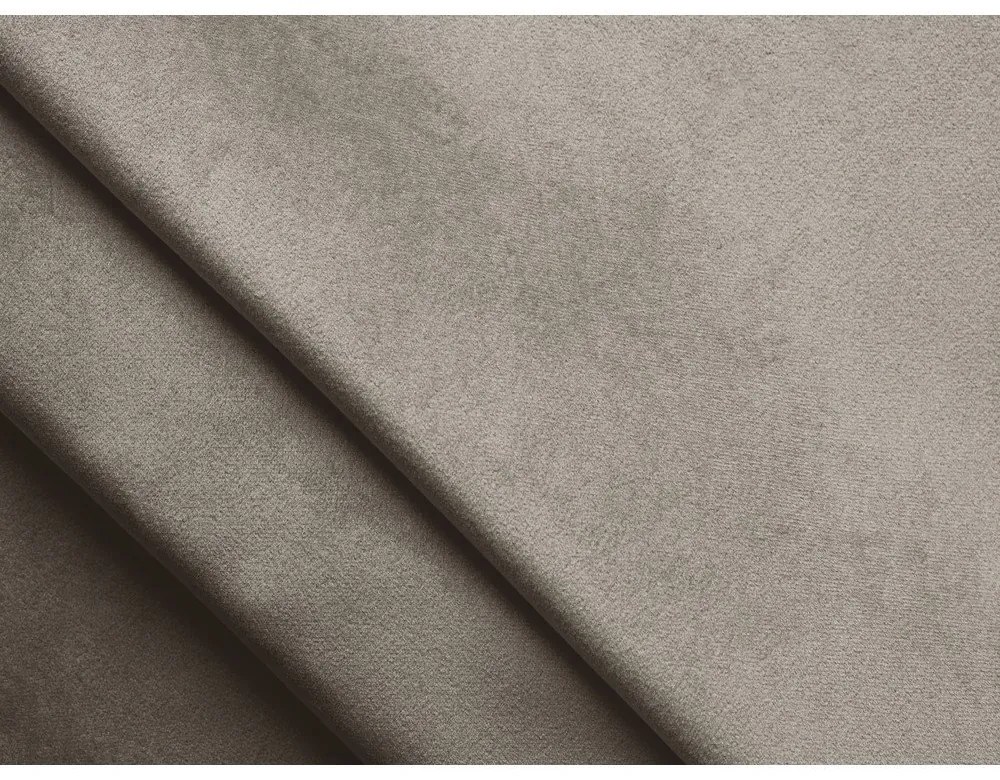 Bézs bársony moduláris sarokkanapé (bal oldali) Lokua – Makamii