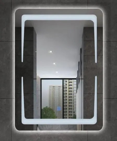 Viva AURA NORD fürdőszobai tükör - érintőkapcsolóval - LED - ÁLLÓ / FEKVŐ - 60 x 80 cm
