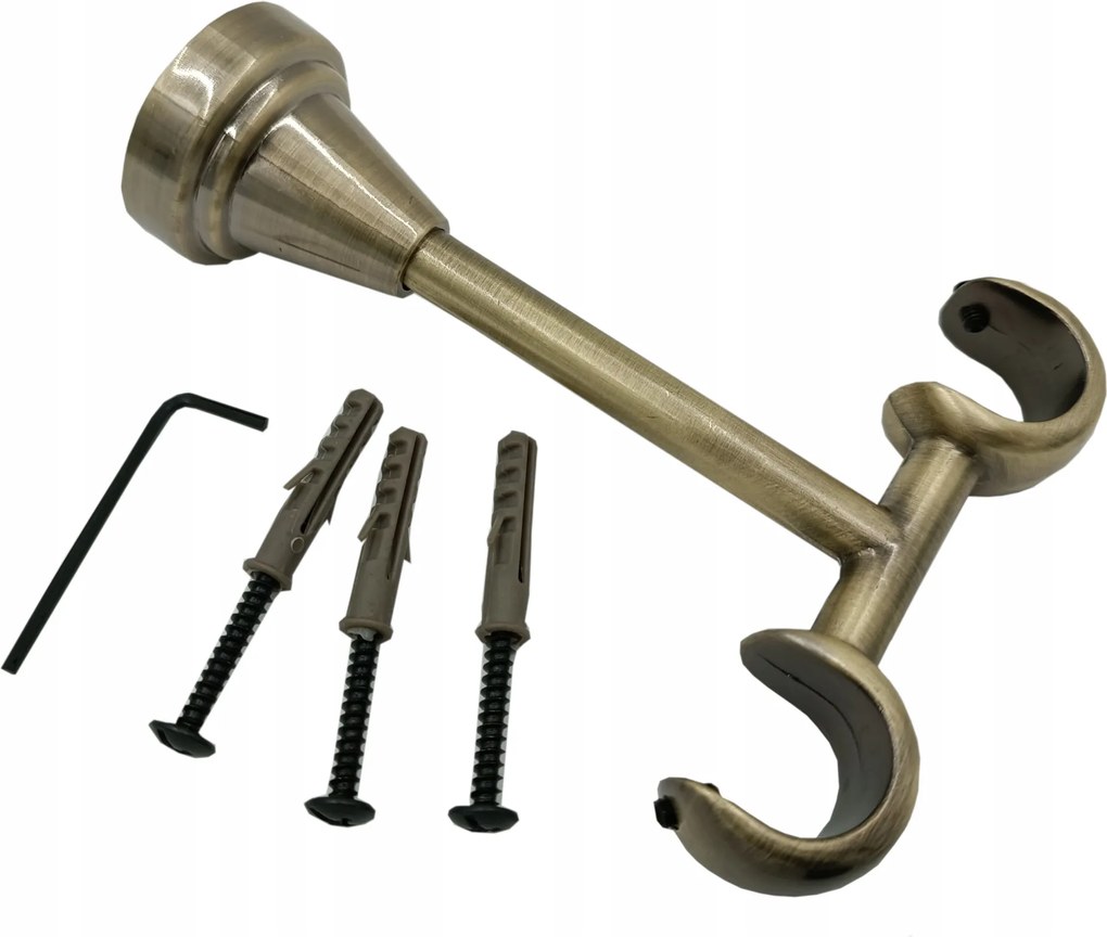 Mennyezeti Konzol Függönykarnis fi19+19mm Arany Antik