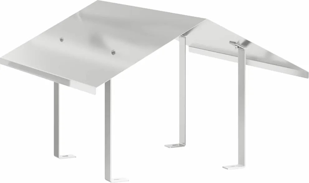 vidaXL Kémény Felszerelés Ezüst 60 x 60 x 38 cm Rozsdamentes acél