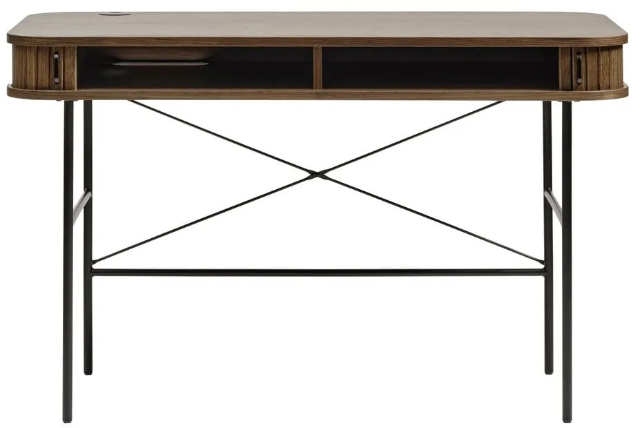 Íróasztal tölgyfa dekorral 60x120 cm Nola – Unique Furniture