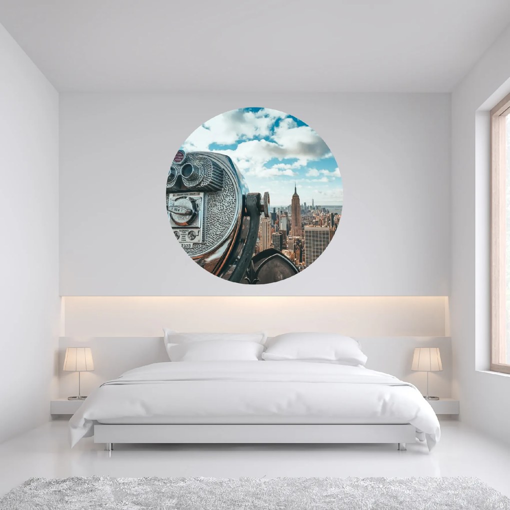 PIPPER. Textil kör alakú falmatrica "New York 2" Méret: 100cm