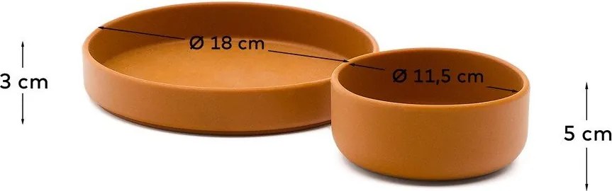 Szilikon gyerek étkészlet 2 db-os Lili – Kave Home