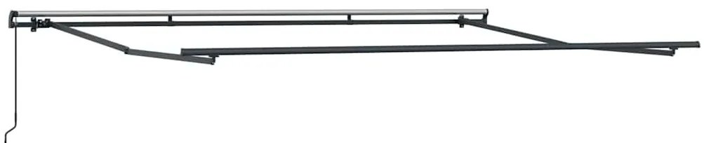 Behúzható napellenző Fekete 400 × 300 cm szövet