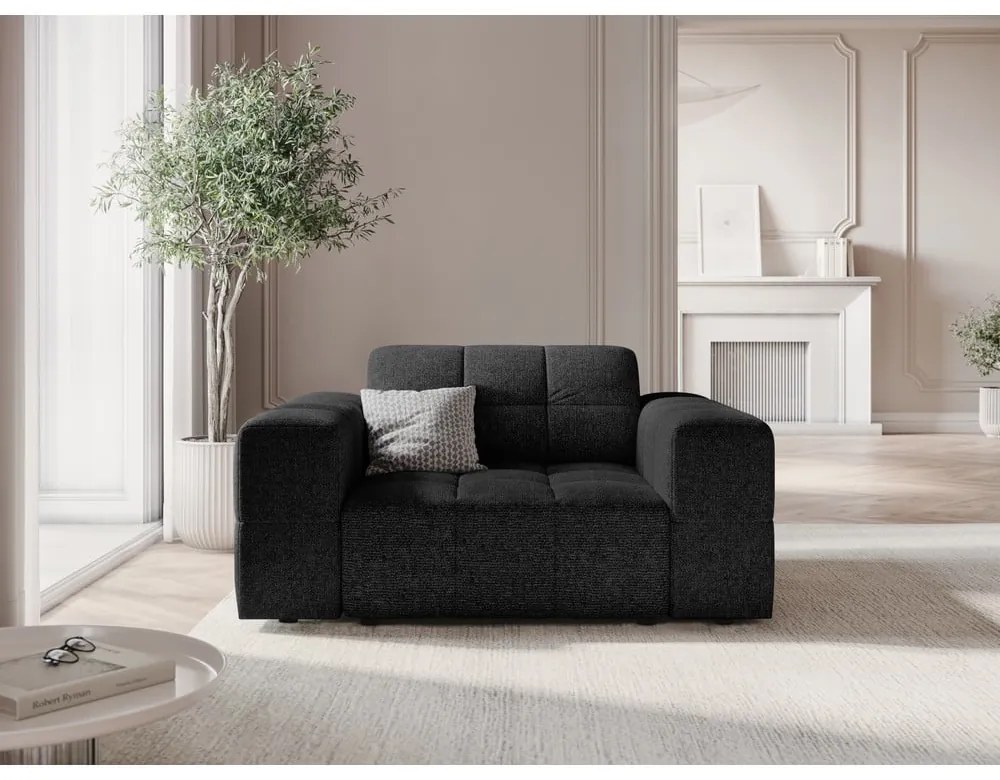 Antracitszürke fotel Chicago – Cosmopolitan Design