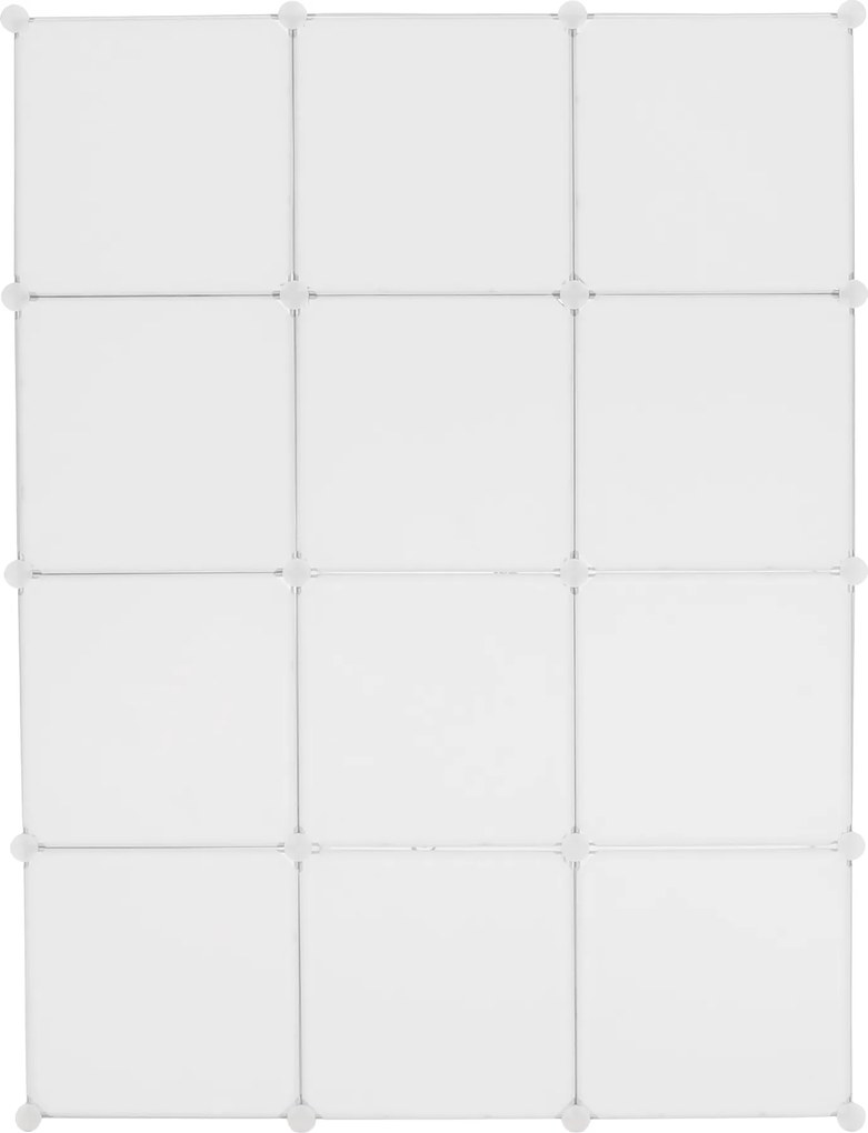 Gyerek moduláris szekrény, fehér/barna gyerek minta, KITARO