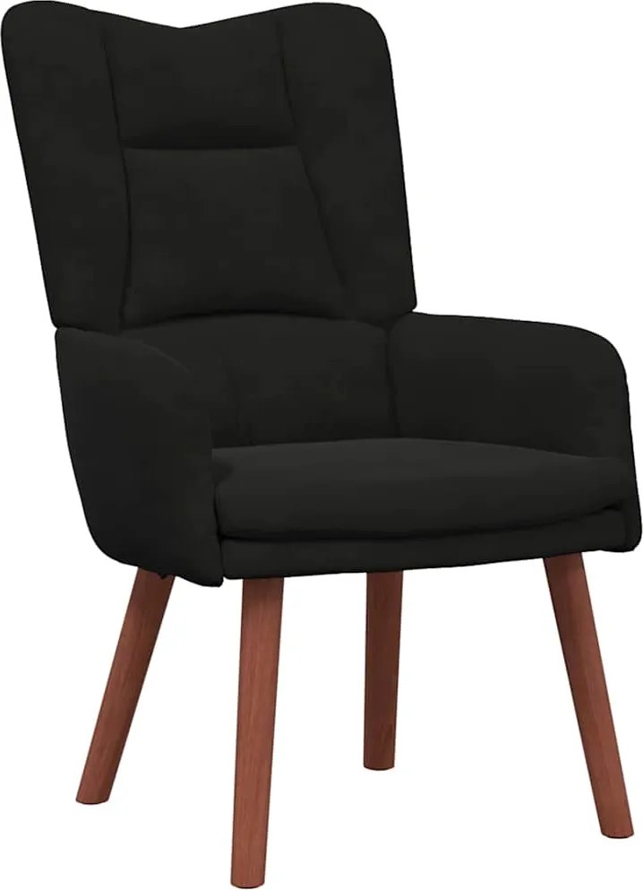 vidaXL karosszék Fekete 63 x 67 x 94 cm Bársony