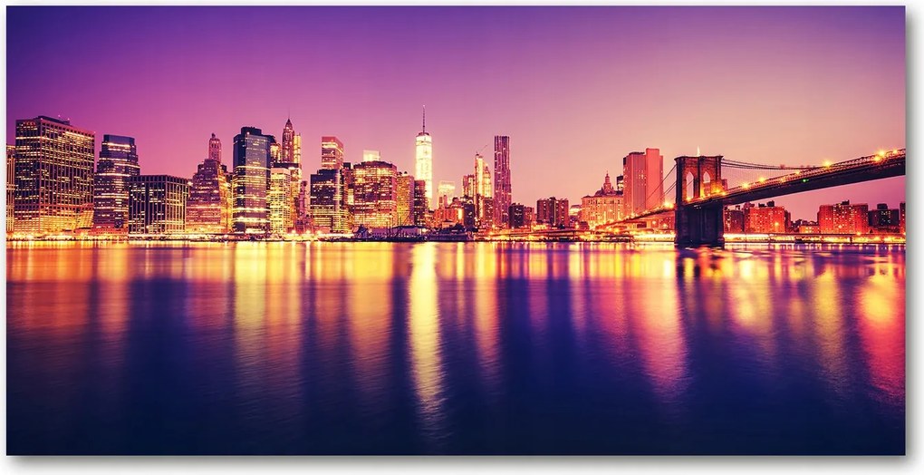 Fotó üvegkép Manhattan New York 140x70