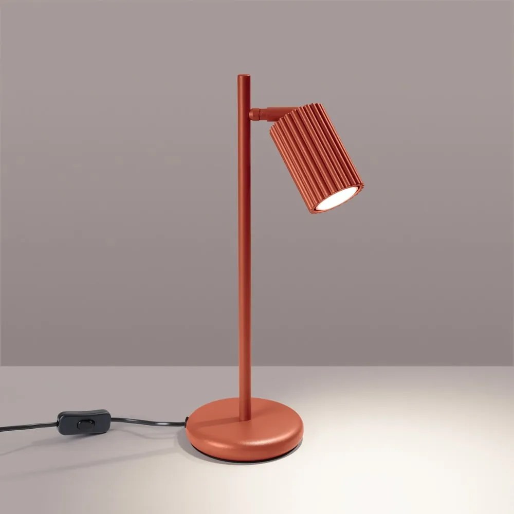 Téglavörös asztali lámpa (magasság 43 cm) Gleam – Nice Lamps