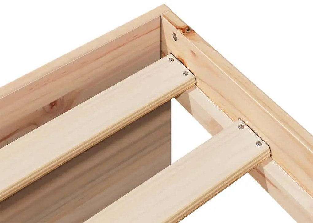 vidaXL nappali ágy matraccal 100x200 cm tömör fa fenyőfa