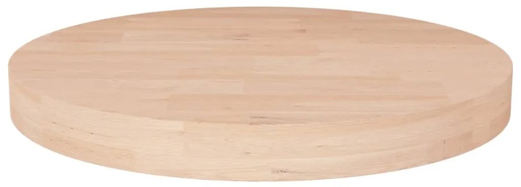 kerek kezeletlen tömör tölgyfa asztallap Ø30 x 4 cm