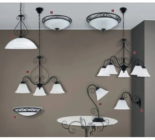 Rabalux 3721 - Fali lámpatest ATHEN 1xE14/60W/230V