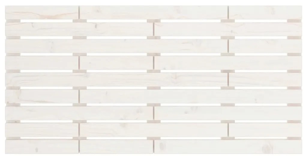 fehér tömör fenyőfa fali fejtámla 146 x 3 x 63 cm