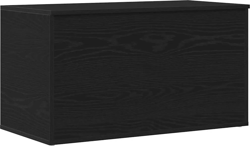vidaXL Tároló Doboz tárolóval Fekete tölgy 84 x 42 x 46 cm Faanyag