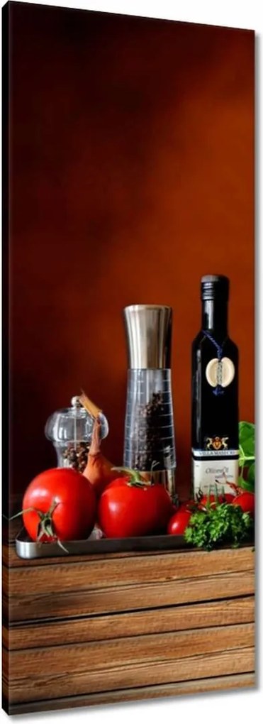 Vászonkép 40x100 Fűszerek a konyhába Gyümölcs