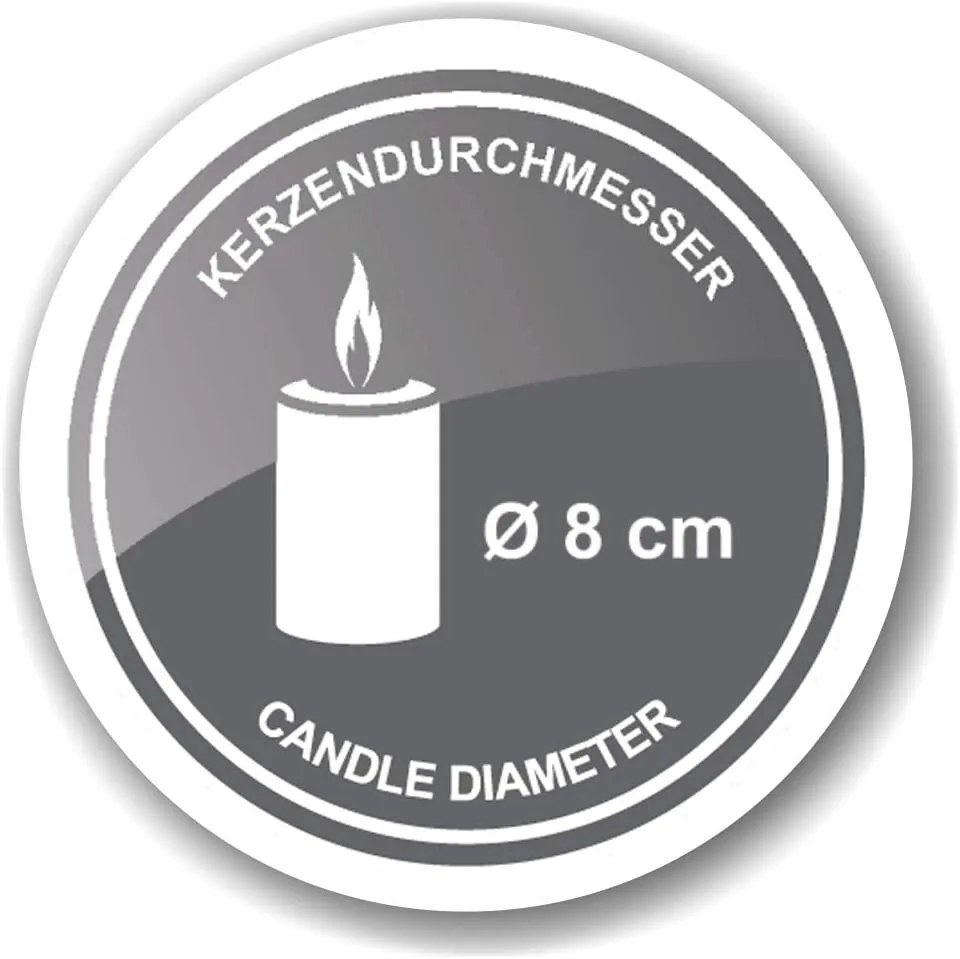 "Bastia" gyertyatartó nagy, arany, 2 db-os szett - EDZARD