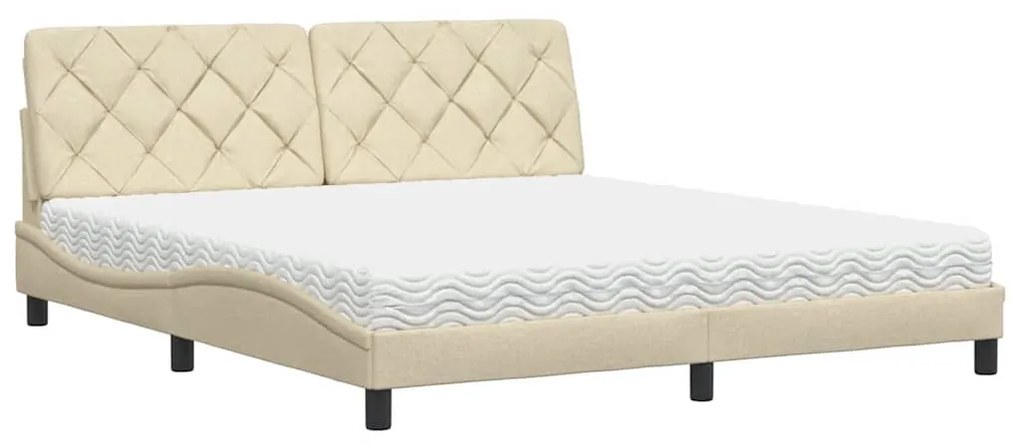 ágy matraccal krém 180x200 cm szövet