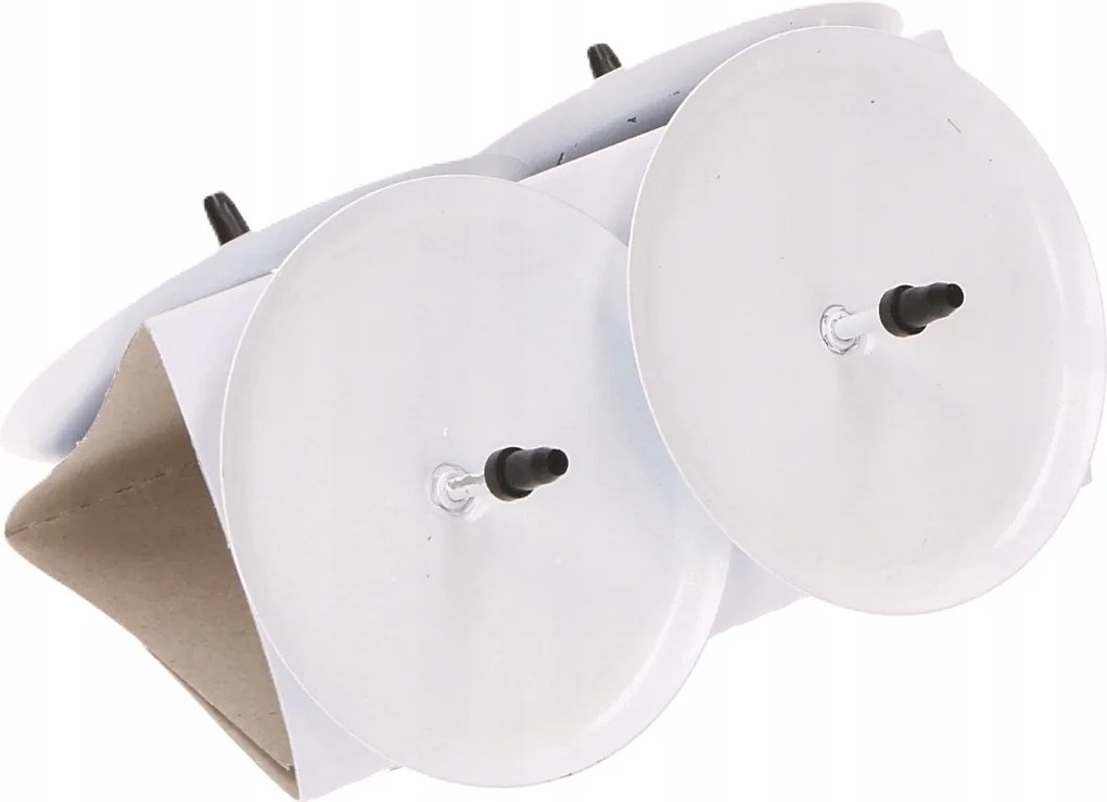 4 db-os szett, gyertyatartó, tartó, matt fehér, Ø6 cm