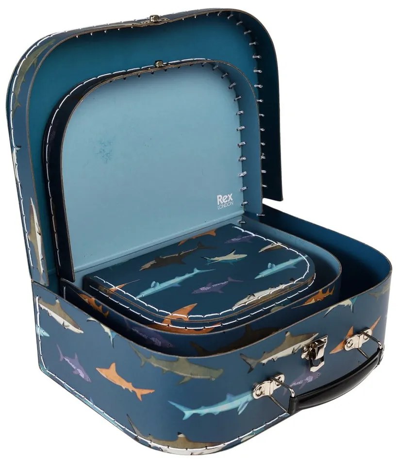 Gyerek bőrönd készlet 3 db-os Sharks - Rex London