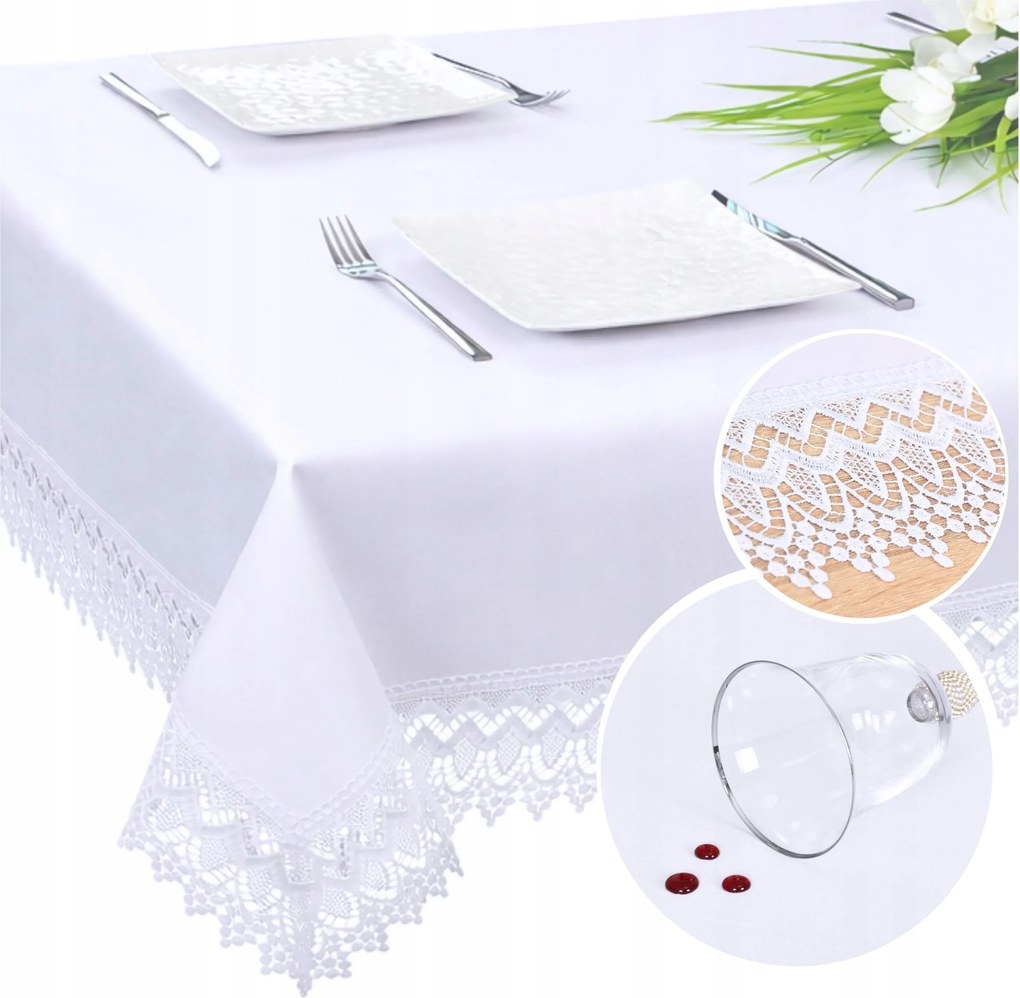 Abrosz Foltálló Fehér Gipiura 450x140 Abrosz Asztalra Tk.114 Dekoratív