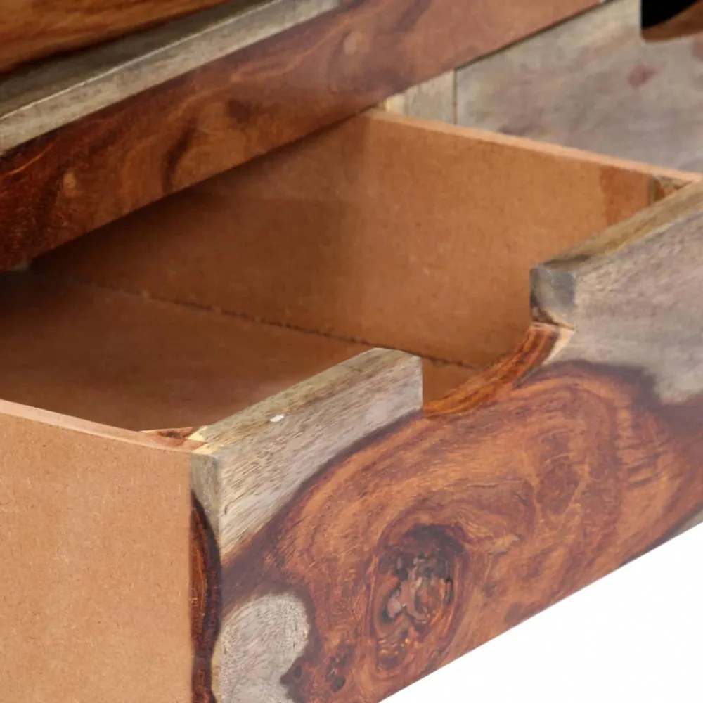 tömör akácfából TV-szekrény 130 x 30 x 40 cm