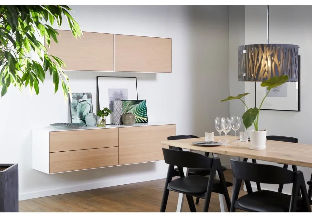 Alacsony tölgyfa dekoros komód készlet 2 db-os 180x46 cm Edge by Hammel - Hammel Furniture