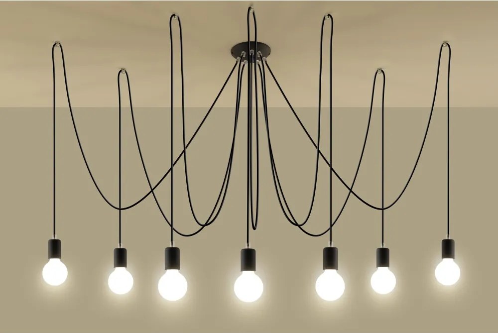 Sollux EDISON SL.0372 Függőlámpa 7x60W/E27