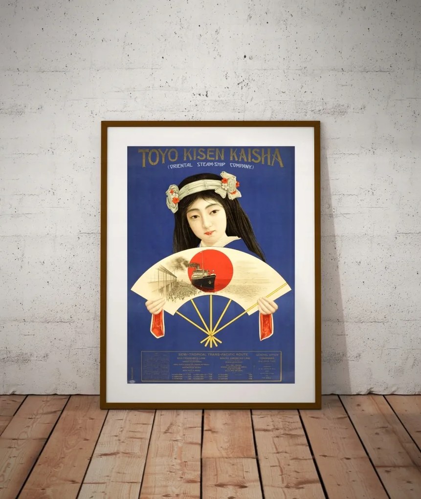 Régi Poszter Japán Travel Poster 1917r. 70x50cm