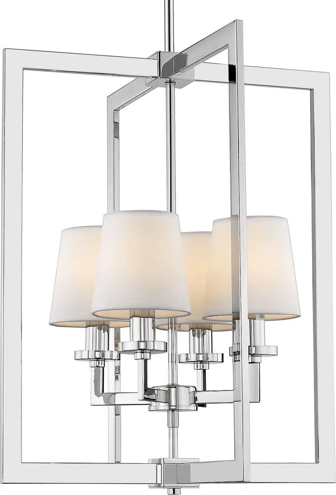 COSMOLIGHT P04021CH-WH LONDON Modern Csillár Fehér, Króm E14 IP20
