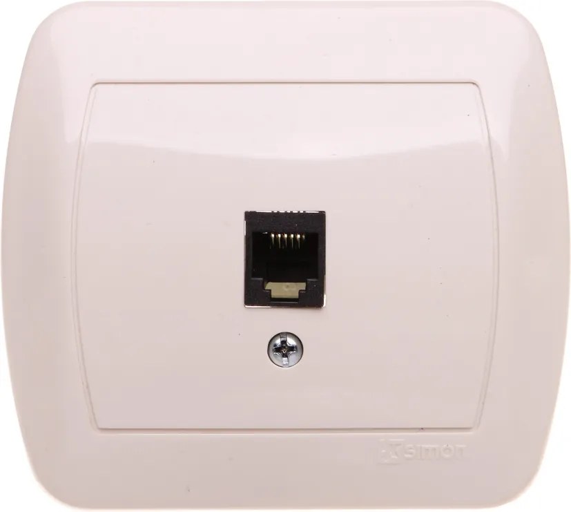 Fali telefon aljzat Simon akkord bézs AT1E/12