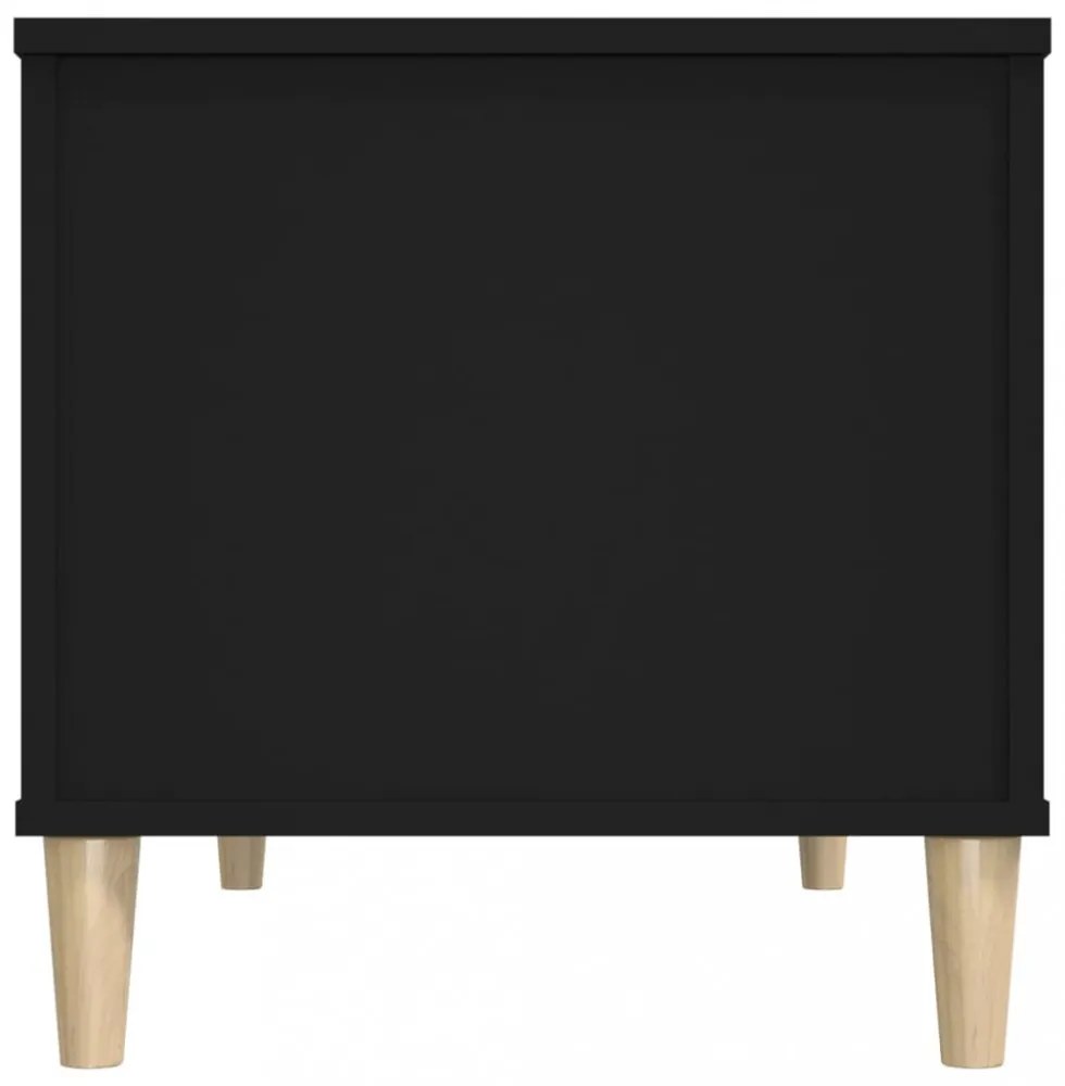 fekete szerelt fa dohányzóasztal 90x44,5x45 cm