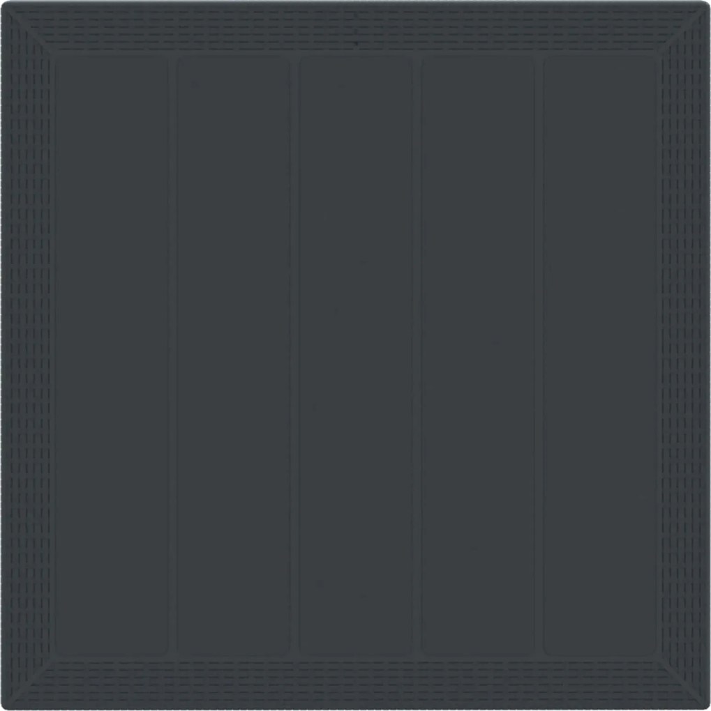 vidaXL Kert étkező szett 5 pcs Antracit Polipropilén