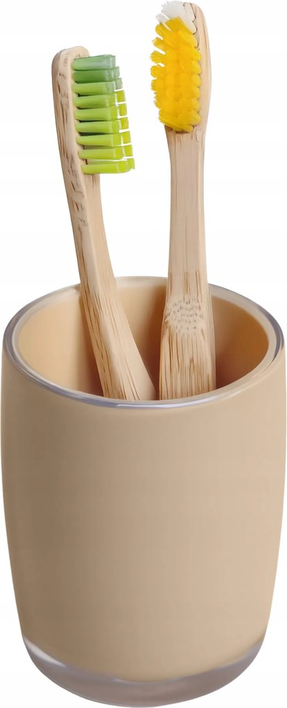 Fogkefetartó Bögre Bézs Fürdőszobai Strapabíró Stílusos Tároló