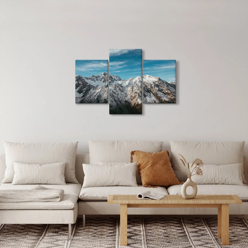 Havas csúcsok képe, Fiordland (90x60 cm)