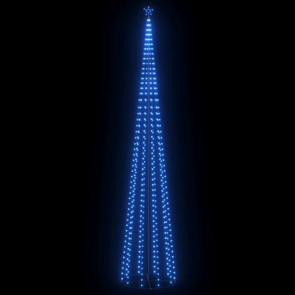 kúp alakú karácsonyfa 752 kék LED-del 160 x 500 cm