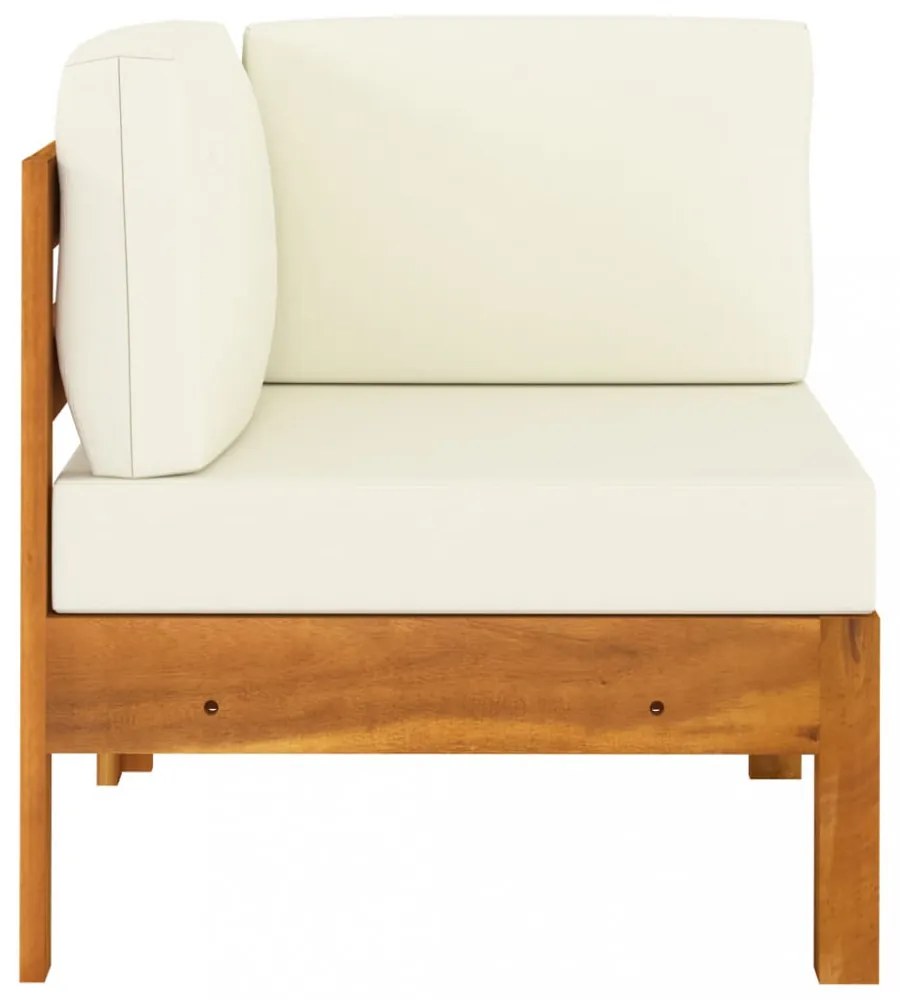 5 részes akácfa kerti pihenőgarnitúra párnákkal 100 x 60 cm