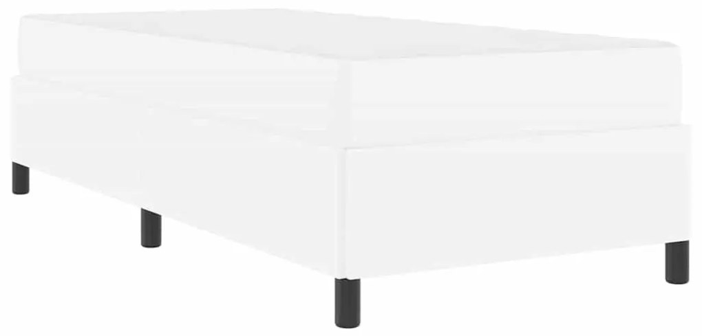 Ágykeret matraccal matracmal Fehér 100 x 200 cm Műbőr