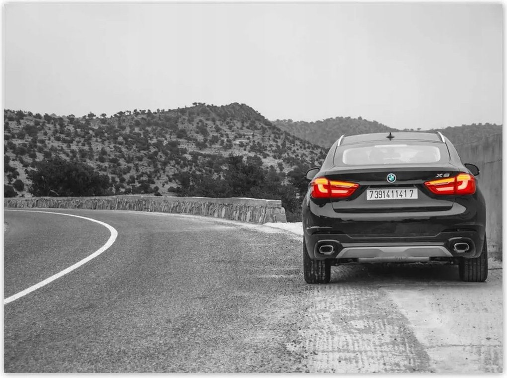 Poszterek 135x100 Bmw fekete X6