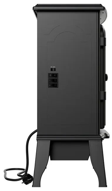 Juskys 2000W elektromos kandalló – fekete