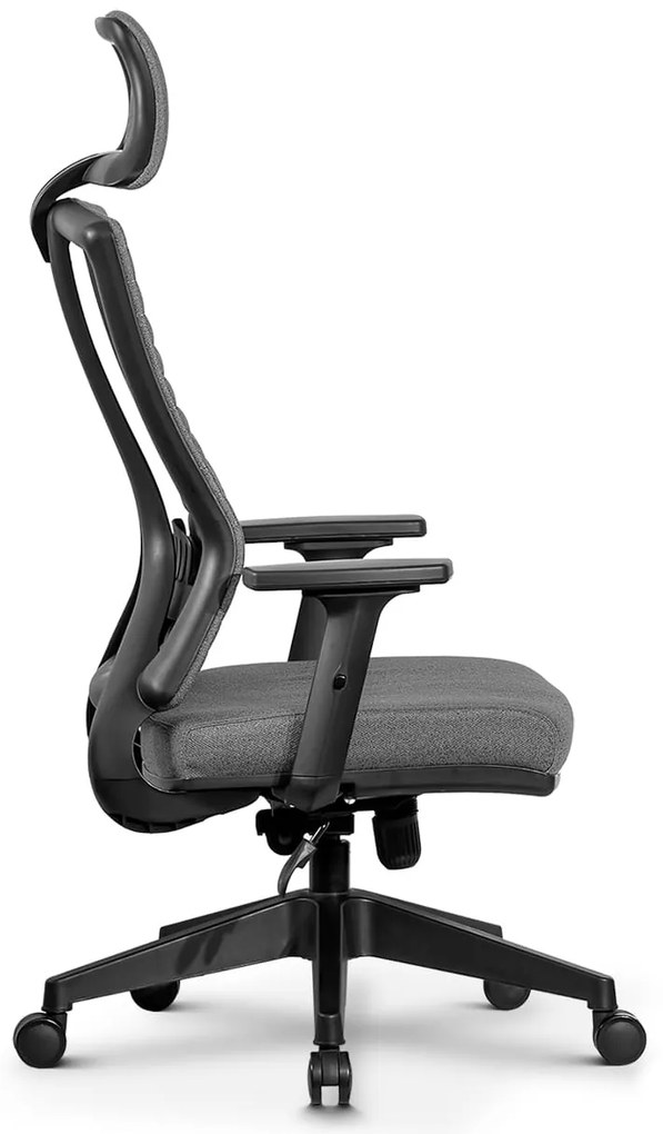 Ello ergonomikus szövet irodai forgószék deréktámasszal, fejtámasszal
